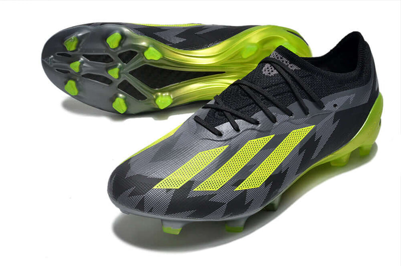 Chuteira Campo Adidas CrazyFast.1 FG Preta e Verde "Crazycharged Pack"