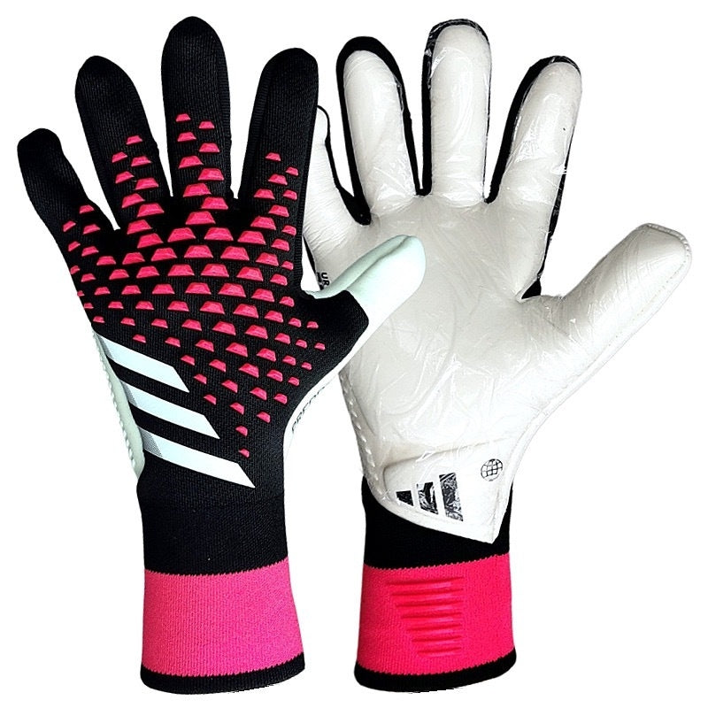 Luva de Goleiro Adidas Predator Accuracy Preta e Rosa