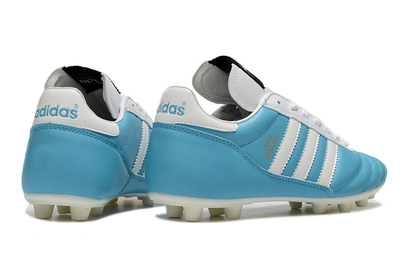 Chuteira Campo Adidas Copa Mundial FG Azul e Branco "Argentina"