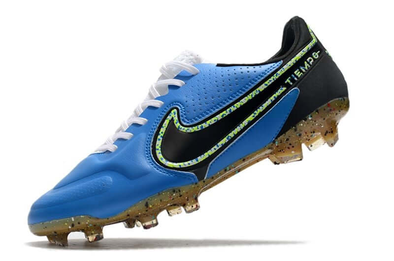 Chuteira Campo Nike Tiempo Legend 9 Elite FG Azul e Preta