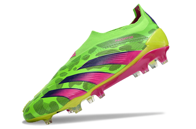 Chuteira Campo Adidas Predator LL Elite FG Verde e Rosa