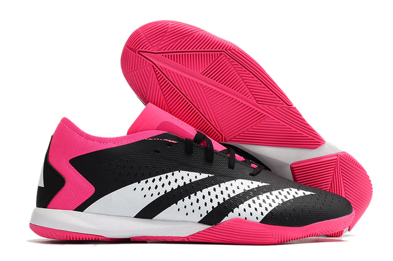 Chuteira Futsal Adidas Predator Accuracy.1 IC Low Rosa e Preto "Own You Football Pack"