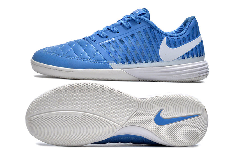 Chuteira Futsal Nike Lunar Gato II IC Azul e Branca