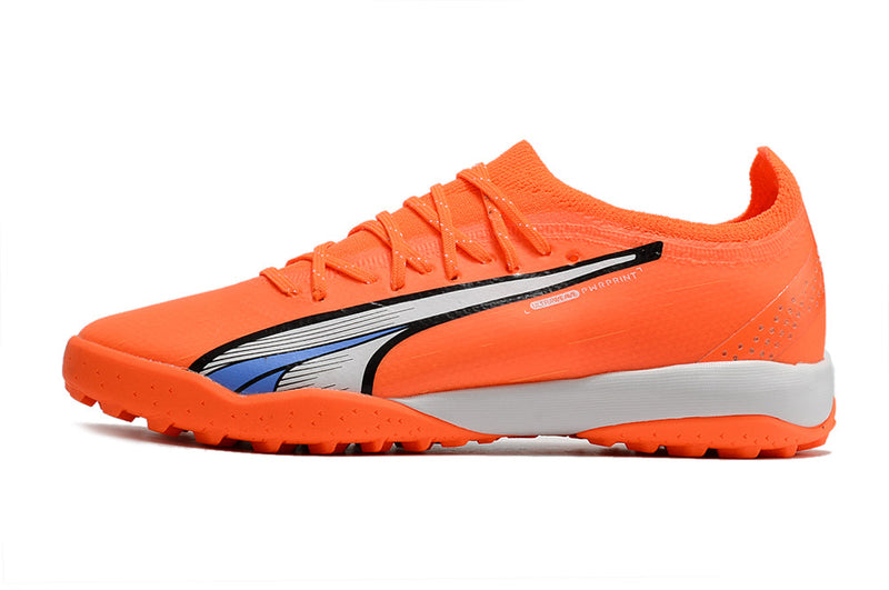 Chuteira Society Puma Ultra Ultimate 1.4 TF Laranja "Supercharge Pack"