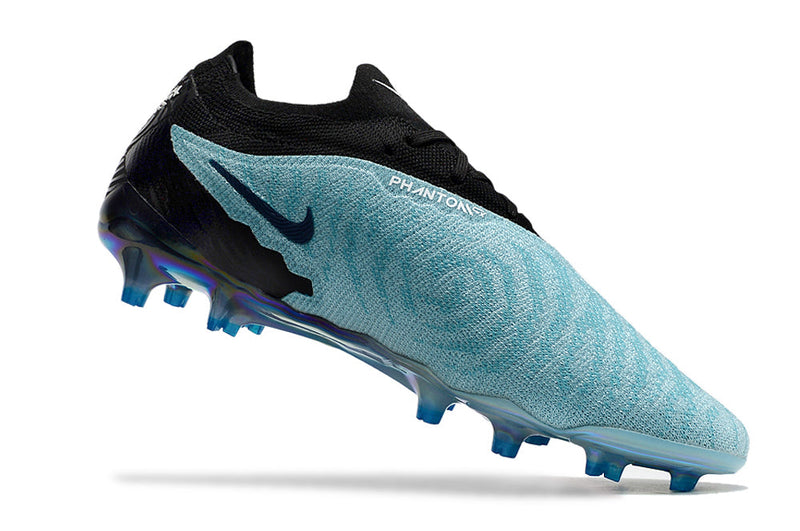 Chuteira Campo Nike Phantom GX Elite FG Preta e Azul