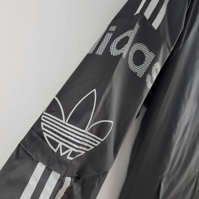 Corta Vento Adidas Preto e Cinza