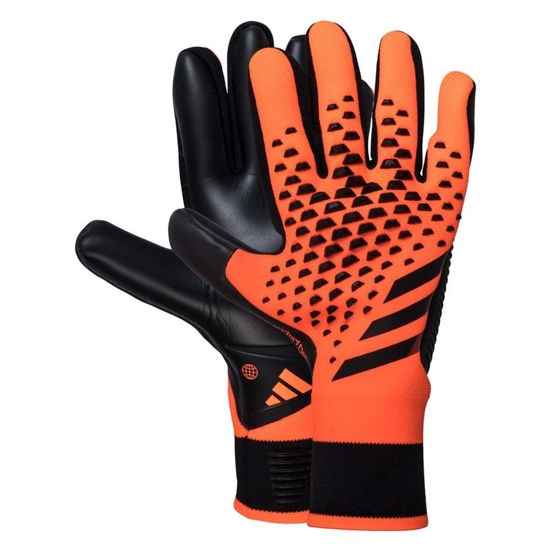 Luva de Goleiro Adidas Predator Accuracy Preta e Laranja